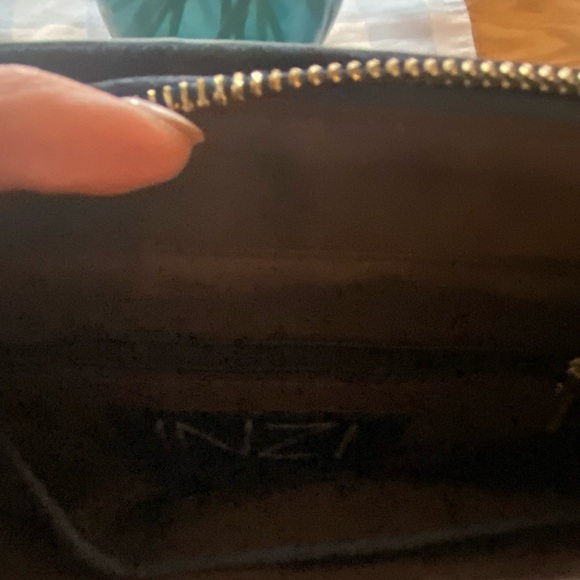 NEW 🩵 LEATHER FRINGE CROSSBODY PURSE; INZI;Beautiful Blue🩵 - Picture 7 of 7